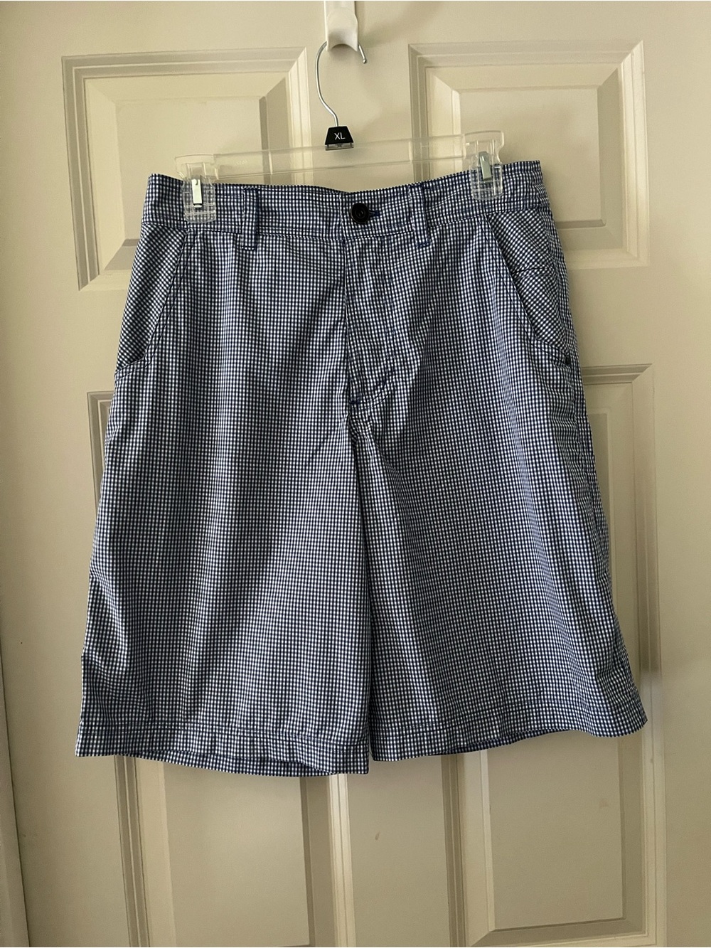 Men’s Lululemon Athletic Shorts
Blue & White Gingham Check Golf size 30 Stretch